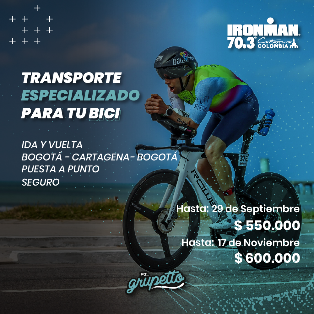 Transporte Especializado para tu Bici IronMan 70.3 Cartagena 2024